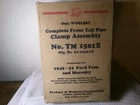 Wohlert Comp. Front Tailpipe Clamp Ass'y, Fits 1949-1951 Ford And Mercury Pass. Used. Price: $15.95.