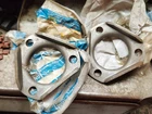 Nos 1957-1975 Corvette Exhaust Pipe Packing Flange Gm# 3734402 (2) New. Price: $100.00.