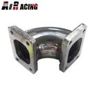 Emusa T2 To 4-BOLT 90 Degree Stainless Steel Turbo Flange Conversion Adapter New. Price: $32.99.