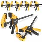 Equiptz Pack Bar Clamps For Woodworking Pcs 6" & 12", Yellow Black New. Price: $63.24.