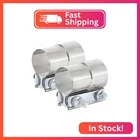 Vitonsbay 2.25 Inch Exhaust Clamp, 1/4 Lap Joint Band Sleev New. Price: $25.01.