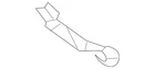 Genuine Mitsubishi Intermediate Pipe Bracket 1588A155 New. Price: $31.88.