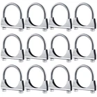 Datanly 4 Pcs 2-1/2" Exhaust Clamp Heavy Duty U-bolt Sa Silver New. Price: $42.99.