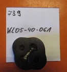 Genuine MAZDA,KL05-40-061,EXHAUST RUBBER,BRACKET,626,MX-6,XEDOS-6 (ge,ca) Neu. Price: $12.78.