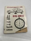 Porsche 911 Turbo 3.3 Technical Specs 1ST Edition 1981 Print Oe 78 79 80 Used. Price: $90.00.