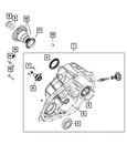 Genuine Mopar Output Flange 68545395AA New. Price: $58.86.