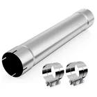 Lcgp Inch Straight Exhaust Pipe, 5" With Two Clamps, Silver New. Price: $86.60.