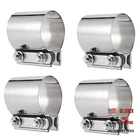 4 Pcs 2.25 Inch Exhaust Clamp, Butt Joint Band Sleeve, New. Price: $35.05.