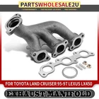 Front Exhaust Manifold W/ Gasket Kit For Toyota Land Cruiser Lexus LX450 L6 4.5L New. Price: $89.99.
