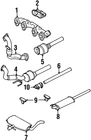 Genuine Volkswagen Exhaust Clamp 1HM-253-139 New. Price: $56.60.