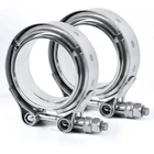 2X Exhaust Downpipe 2.5INCH V-band Clamp Male/female Flange Kit SS304 Stainless New. Price: $25.99.