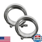 2.25" Stainless Steel Exhaust V-band Clamp & Flange Assembly Kit New. Price: $63.26.