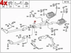 Genuine Mercedes Slc Sprinter Nut Pcs M8 Exhaust Pipe Front Left 1299900458 New. Price: $14.49.