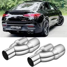 2X Exhaust Pipe 2.5" Inlet 3.5" Dual Outlet Weld On For Mercedes-benz GLE53 Amg New. Price: $86.05.