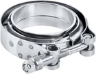 Evil Energy Band Clamp With Flange Female Stainless 2.5", Silver New. Price: $66.44.