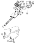 Genuine Mopar Exhaust Isolator And Bracket Right 68260903AA New. Price: $125.08.