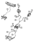 Genuine Mopar Exhaust Bracket And Isolator Right Rear 68466130AD New. Price: $30.35.