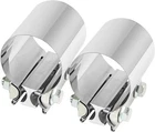 2.5 Inch 1/2 Butt Joint Exhaust Band Clamp Sleeve 2PCS, Silver New. Price: $28.15.