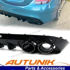 Rear Diffuser & Exhaust Tips For Mercedes C-class W205 15-21 Non-amg Models New. Price: $279.99.