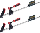 Powertec 24 Inch Steel Bar Clamps W/ 600 Lbs Loads Limit & 2-1/2" Black New. Price: $53.03.