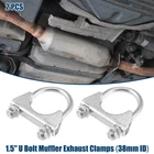 Car Round Bolt Muffler Exhaust Clamps Mild Steel 1.5" Id 38MM 2 Pcs New. Price: $16.49.