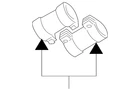 Genuine Volkswagen Front Muffler Clamp 3D0-253-141-A New. Price: $86.35.