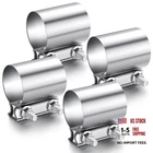 Morningro Pcs Exhaust Clamp Stainless Steel Pipe Muffler 2.5 Inch 4 New. Price: $38.61.