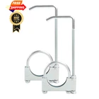 Gesexi Exhaust Clamp With Hanger Fit 2.5" Pipe, 2.5'', Silver New. Price: $34.99.