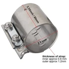 2.5 Inch Butt Joint Band Clamp Exhaust Sleeve Coupler 304 Stainless Steel New. Price: $20.99.
