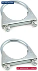 Qwork U-bolt Muffler Tip Exhaust Hook, Pack 2-1/2" Od Carbon Steel Universal New. Price: $14.19.