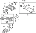 Genuine Land-rover Turbocharger Clamp LR174731 New. Price: $44.91.