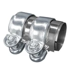 2 Automotive Exhaust Clamp, Stainless Steel Butt Joint Inch, Silver New. Price: $18.90.