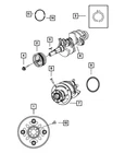 Genuine Mopar Hex Flange Head Bolt Mounting 6508426AA New. Price: $7.49.