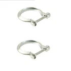 Set Of 2 Exhaust Clamps - Muffler Tip 99611110800 For Porsche 911 New. Price: $49.99.