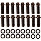 16 Pieces 100-1110 Header Bolts, Chrome Moly Steel, Black Oxide Finish New. Price: $30.99.