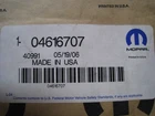 Genuine Mopar Jeep Wrangler Cherokee Tj 4.0L 2.5L Exhaust Gasket 4616707 New. Price: $24.99.