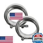 2.5" Exhaust V-band Clamp Kit W/ Male/female Flange For Turbo/downpipe New. Price: $64.41.