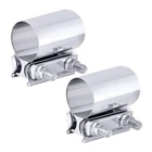 2PCS 2.25" Exhaust Clamp, Butt Joint Pipe Muffler Band Sleeve Coupler, 2.25INCH New. Price: $26.39.