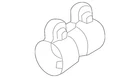 Genuine Volkswagen Rear Muffler Clamp 1K0-253-141-G New. Price: $46.15.