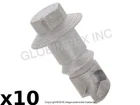 For Porsche (1995-2004) Exhaust Hanger Pin Bolt (6 12 Mm) (10 Pcs) O.e.m. New. Price: $89.75.