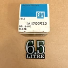 Nos 1973 1974 1975 Pontiac Grand Am Gto Trunk Emblem 6.5 Liter Litre Script Oem New. Price: $124.99.