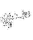 Genuine Mopar Catalytic Converter Bracket Left 5097278AA New. Price: $31.98.