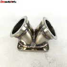 Emusa Ss Turbo Charger Flange Conversion Adapter T4 4-BOLT To Twin 2.5" V-band New. Price: $52.24.
