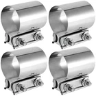 4 Pcs 2.5 Inch Butt Joint Exhaust Band Clamp Sleeve, 1/2 Sliver New. Price: $34.52.