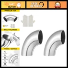 Pack 90 Mandrel Bend Exhaust Elbow, 45MM Od, 16 Ga Stainless Steel, Welding New. Price: $38.99.