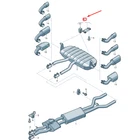 New Vw Touareg MK2 Exhaust Rear Silencer Bracket 7P0253144 7P0-253-144. Price: $62.10.