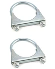 Qwork U-bolt Muffler Tip Exhaust Hook, Pack 2-1/2" Od Carbon Steel Universal New. Price: $16.40.
