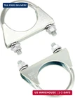 Qwork U-bolt Muffler Tip Exhaust Hook, Pack 2" Od Universal Silencer Clip, Sta New. Price: $26.95.