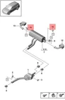 Genuine Porsche Bracket - Rear Exhaust Muffler PAB25314403 New. Price: $61.95.