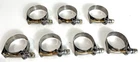Lot Of 7 Clampco Stainless Bolt Band Exhaust Harley 2" 2.5" 2.38" Used. Price: $20.00.